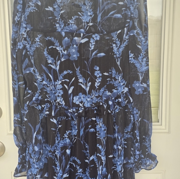 $159 Tommy Hilfiger Provincial Floral Chiffon Ruffled Dress Sz 4 Tiered New Mesh - Picture 15 of 15